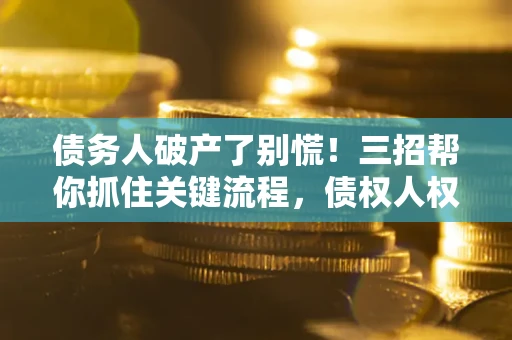 武汉债务人破产了别慌！三招帮你抓住关键流程，债权人权益不再缩水