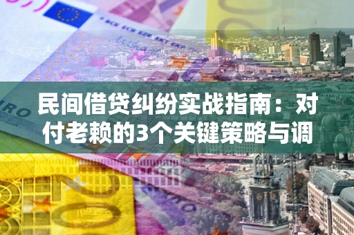 武汉民间借贷纠纷实战指南：对付老赖的3个关键策略与调解盲区解析