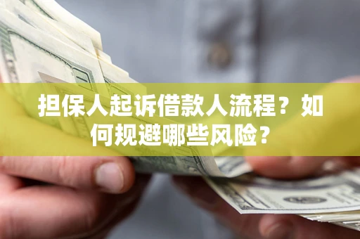 武汉担保人起诉借款人流程？如何规避哪些风险？