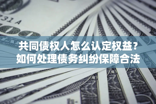 武汉共同债权人怎么认定权益？如何处理债务纠纷保障合法权益？