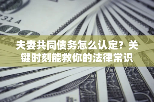 武汉夫妻共同债务怎么认定？关键时刻能救你的法律常识