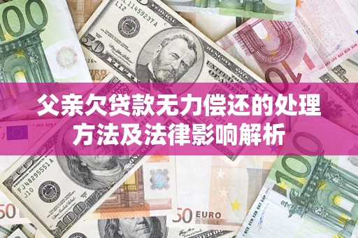 武汉父亲欠贷款无力偿还的处理方法及法律影响解析
